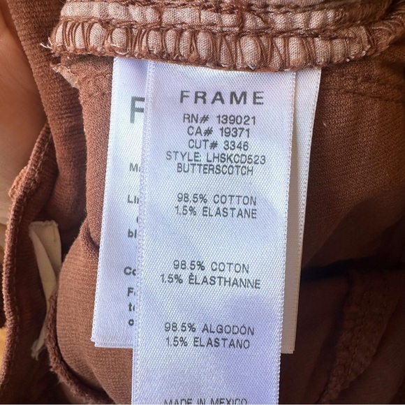 Frame Denim Le High Skinny Corduroy Pants in Butterscotch - Picture 11 of 14